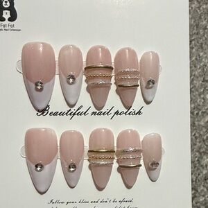 Nail Extension Set - Pink and White